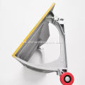 Escalón de aluminio de 1000 mm con rodillos rojos para escaleras mecánicas 9300